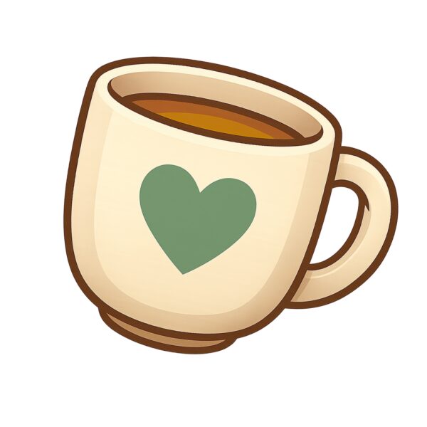 Commande personnalisée - Tasse cœur vert