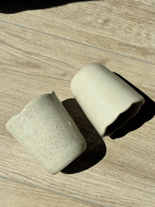 Duo tasse mixte (unie / pyritée)